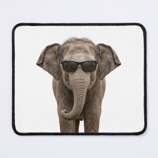 Item preview, Cute Baby Elephant Wearing Sunglasses Funny designed and sold by RareLavender.