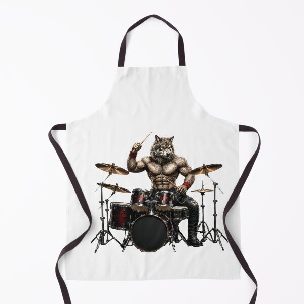 Item preview, Metal Wolf Drummer Gifts For Musicians designed and sold by Bisonia.