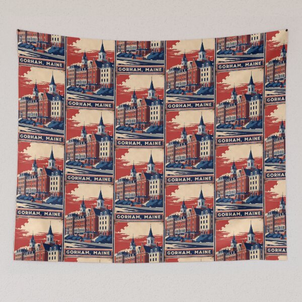 Item preview, Gorham Maine 1950s USA Vintage Travel Tourism designed and sold by TravelersGems.