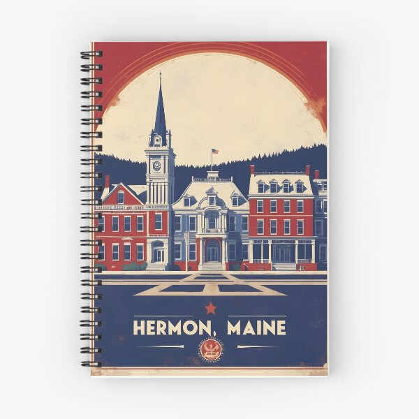 Item preview, Hermon Maine 1950s USA Vintage Travel Tourism designed and sold by TravelersGems.