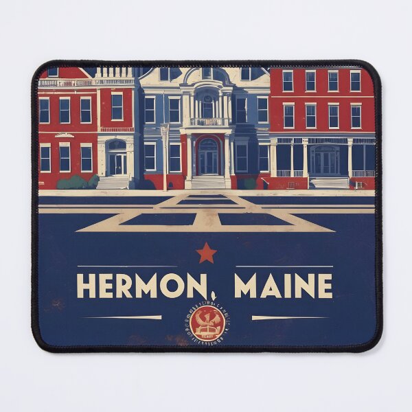 Item preview, Hermon Maine 1950s USA Vintage Travel Tourism designed and sold by TravelersGems.