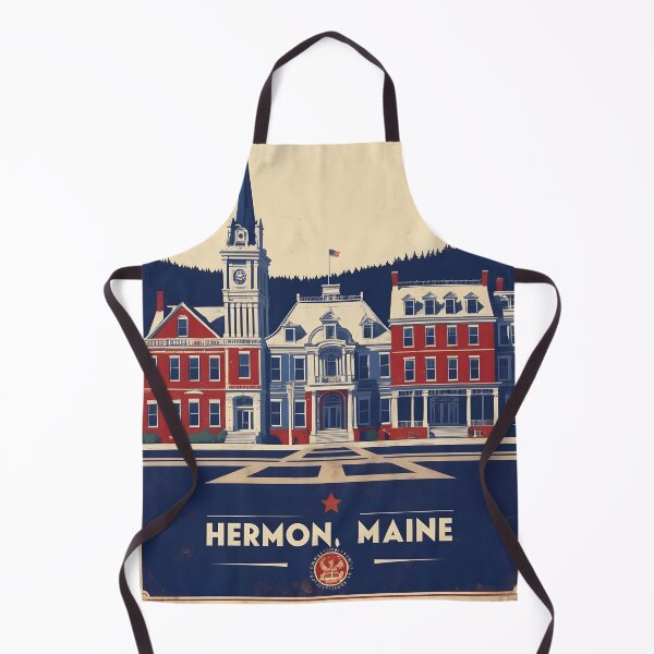 Item preview, Hermon Maine 1950s USA Vintage Travel Tourism designed and sold by TravelersGems.