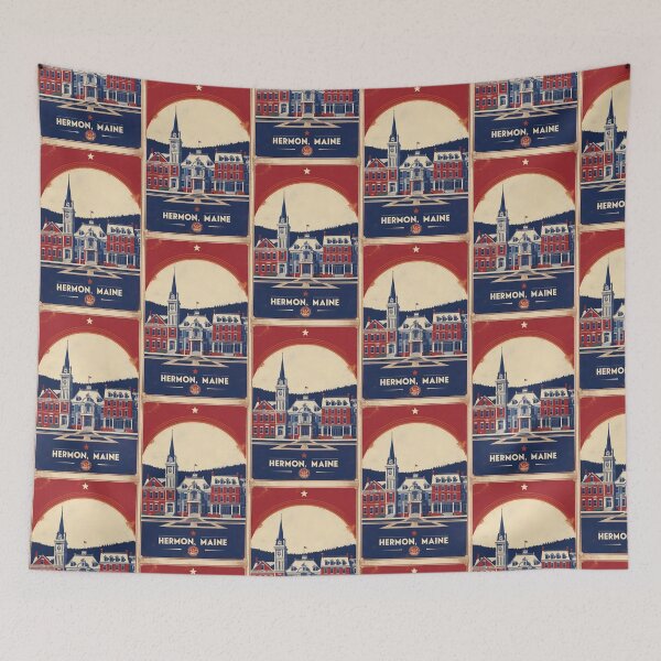 Item preview, Hermon Maine 1950s USA Vintage Travel Tourism designed and sold by TravelersGems.