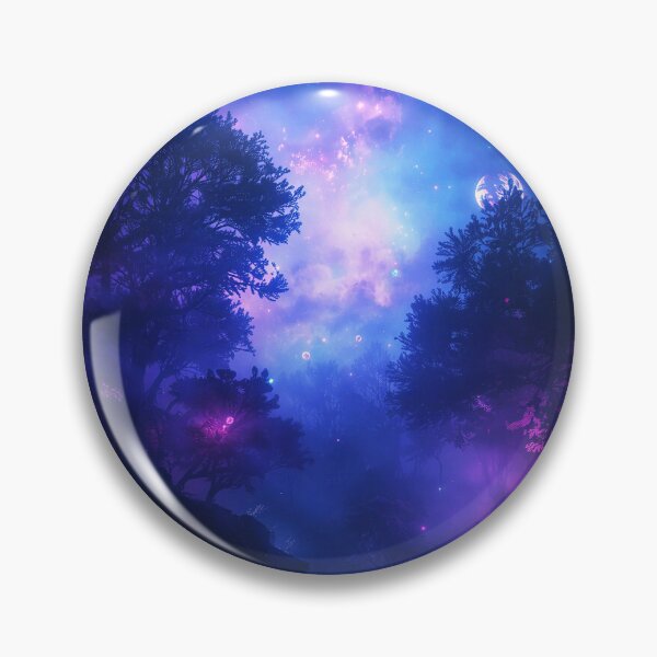 Item preview, Nebula Light Seed Forest Alien Fantasy Landscape designed and sold by Luminous Wilds.