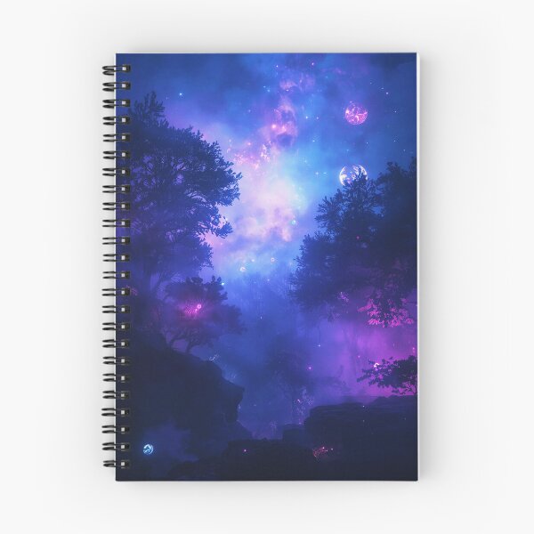 Item preview, Nebula Light Seed Forest Alien Fantasy Landscape designed and sold by Luminous Wilds.