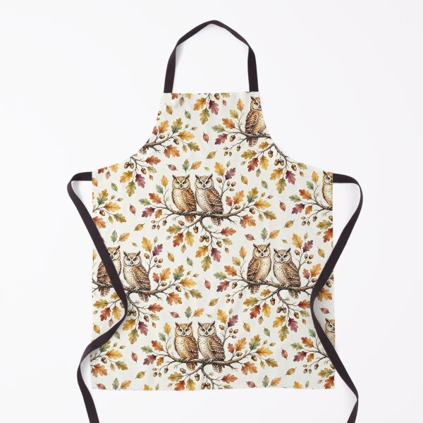 Item preview, Autumn Owl Oak Branch Pattern Design designed and sold by Canvas-Whispers.
