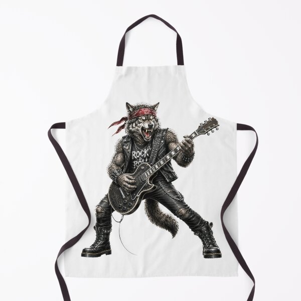 Item preview, Metal Wolf Guitarist Gifts For Musicians designed and sold by Bisonia.