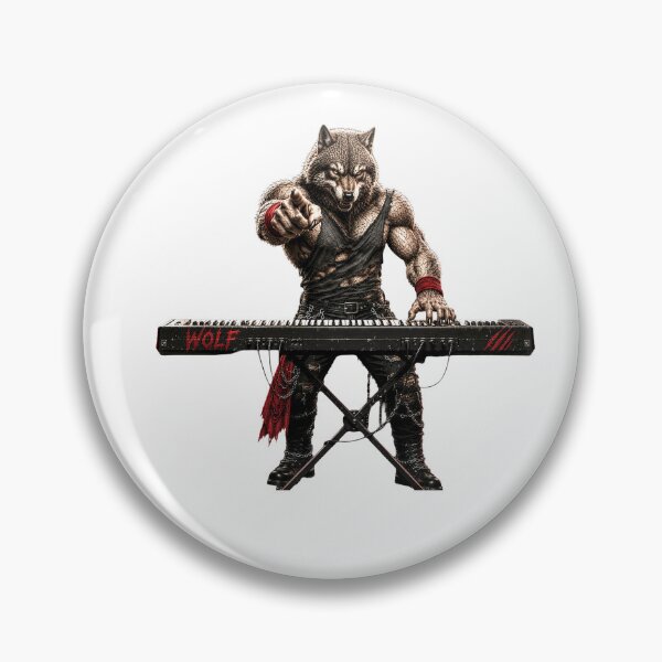 Item preview, Metal Wolf Keyboard Player Gifts For Musicians designed and sold by Bisonia.