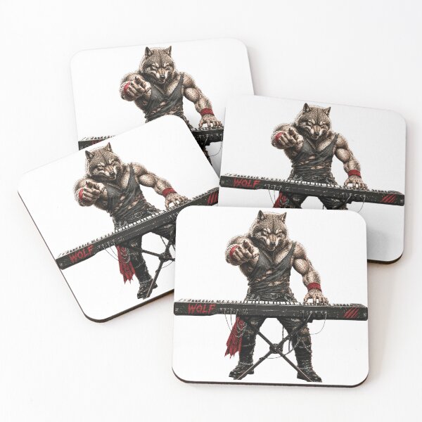 Item preview, Metal Wolf Keyboard Player Gifts For Musicians designed and sold by Bisonia.