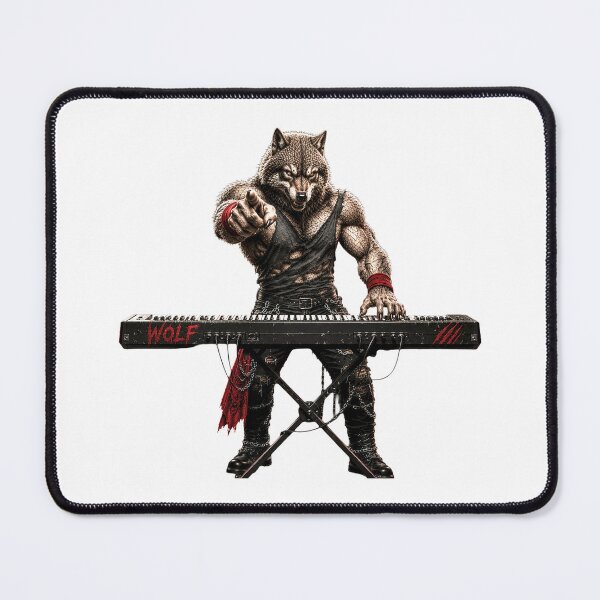 Item preview, Metal Wolf Keyboard Player Gifts For Musicians designed and sold by Bisonia.