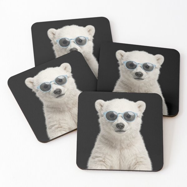 Item preview, Cute Baby Polar Bear Wearing Sunglasses Funny designed and sold by RareLavender.