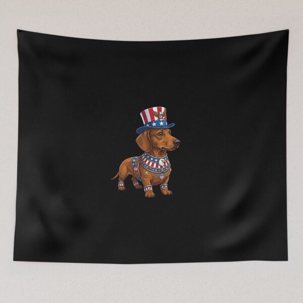 Item preview, Patriotic Dachshund Spirit Funny Gifts designed and sold by Domel9674.
