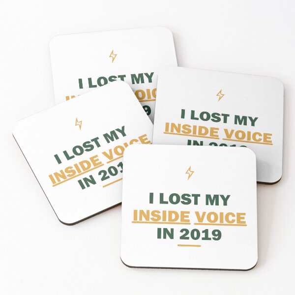 Item preview, I lost my inside voice in 2019 - Gift - Light Edition designed and sold by Harlo.co.