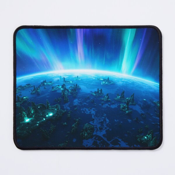 Item preview, Living Aurora Forest Alien Planet Fantasy Landscape designed and sold by Luminous Wilds.