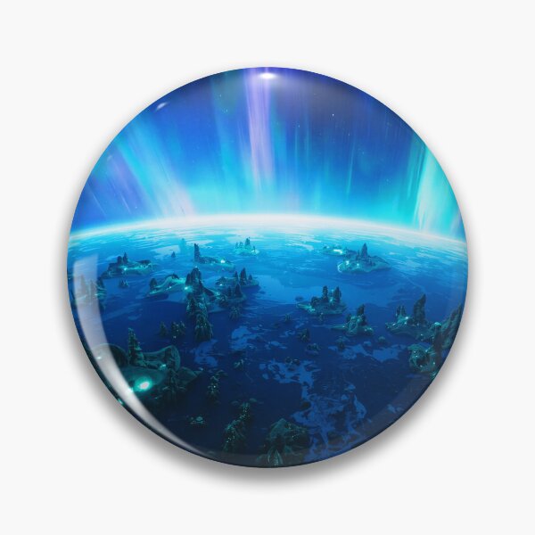 Item preview, Living Aurora Forest Alien Planet Fantasy Landscape designed and sold by Luminous Wilds.