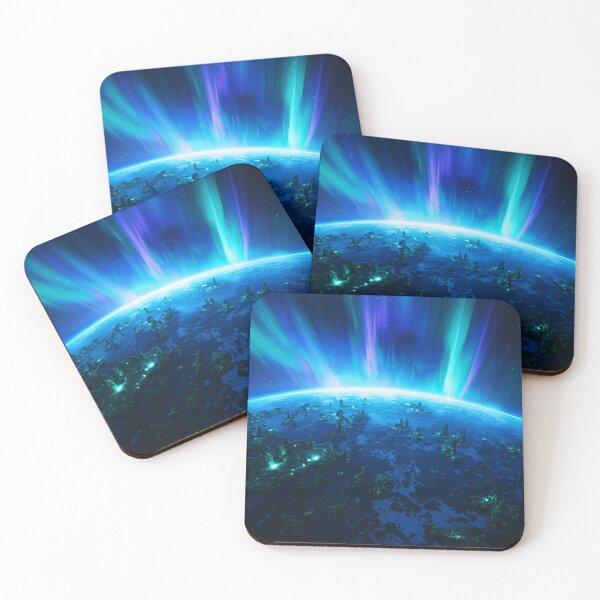 Item preview, Living Aurora Forest Alien Planet Fantasy Landscape designed and sold by Luminous Wilds.
