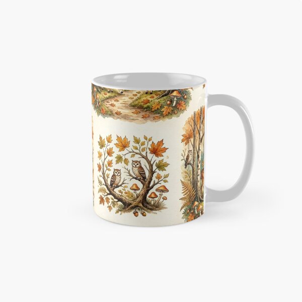 Item preview, Autumn Forest Deer and Owl Pattern designed and sold by Canvas-Whispers.