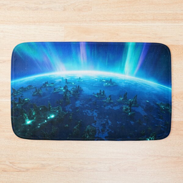 Item preview, Living Aurora Forest Alien Planet Fantasy Landscape designed and sold by Luminous Wilds.
