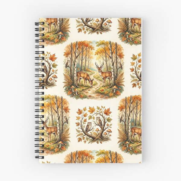 Item preview, Autumn Forest Deer and Owl Pattern designed and sold by Canvas-Whispers.