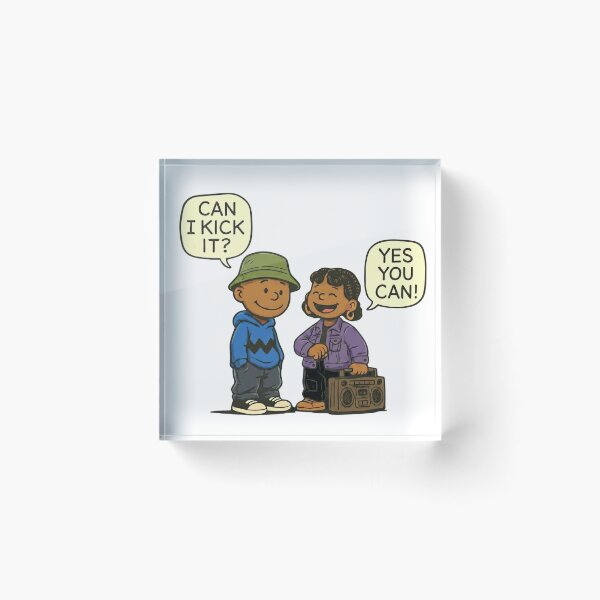 Item preview, Can I Kick It? Vintage Hip Hop Kids With Boombox designed and sold by JMS-Artvintage.