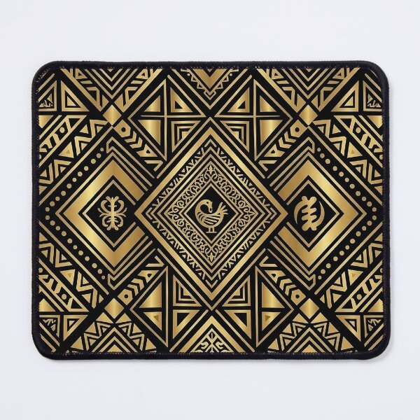 Item preview, Luxury Afrocentric Gold Tribal Pattern | African Geometric Seamless Design designed and sold by BloomyBCrafts.