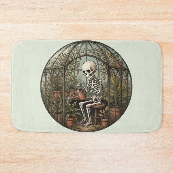 Item preview, Gothic Botanical Skellet in the greenhouse designed and sold by design-rebell.