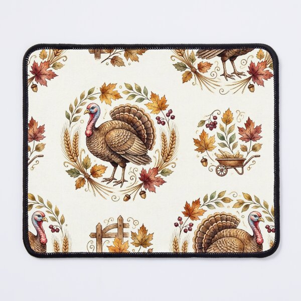Item preview, Thanksgiving Turkey Harvest Wheat Pattern designed and sold by Canvas-Whispers.