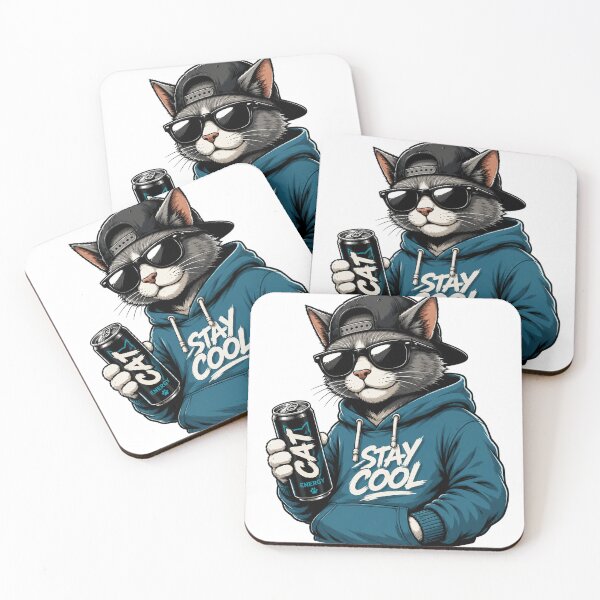 Item preview, Cool Streetwear Cat With Sunglasses and Hoodie Graphic designed and sold by the-dovlat.