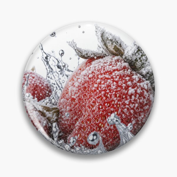 Item preview, Fresh Strawberries Splashing in Water Macro Photo designed and sold by Aimaniia666.