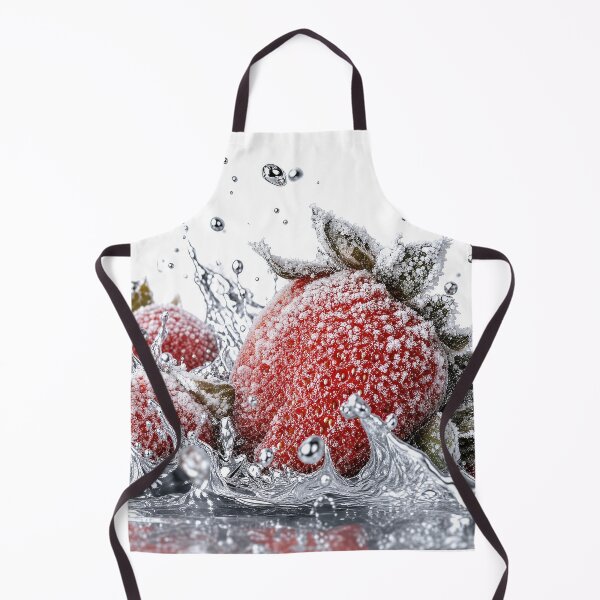 Item preview, Fresh Strawberries Splashing in Water Macro Photo designed and sold by Aimaniia666.