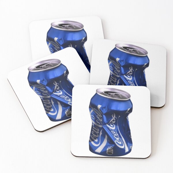 Item preview, Crushed Blue Soda Can – Urban Grunge Metal Sticker designed and sold by Mustangana.