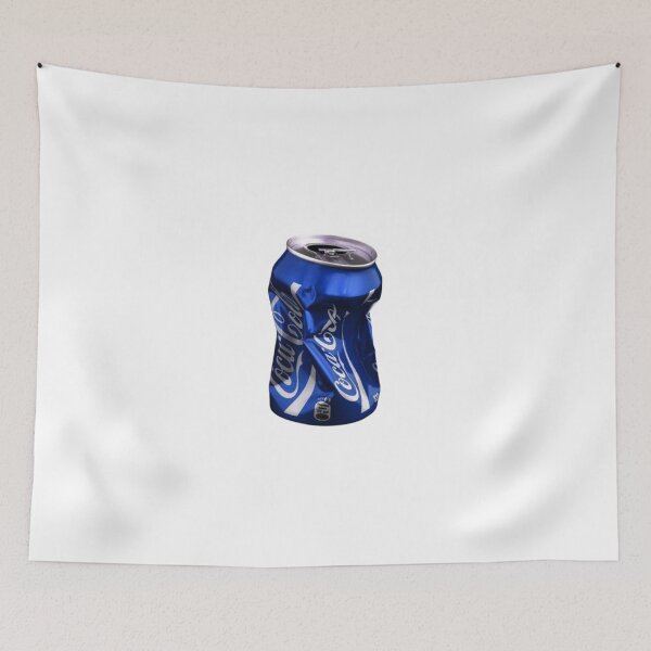 Item preview, Crushed Blue Soda Can – Urban Grunge Metal Sticker designed and sold by Mustangana.