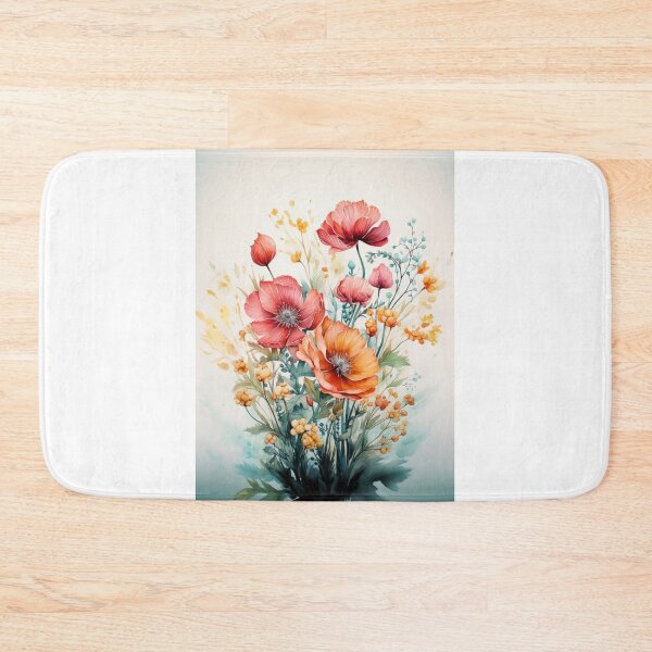 Item preview, Bouquet of flowers on a white background designed and sold by MiraCleAI.