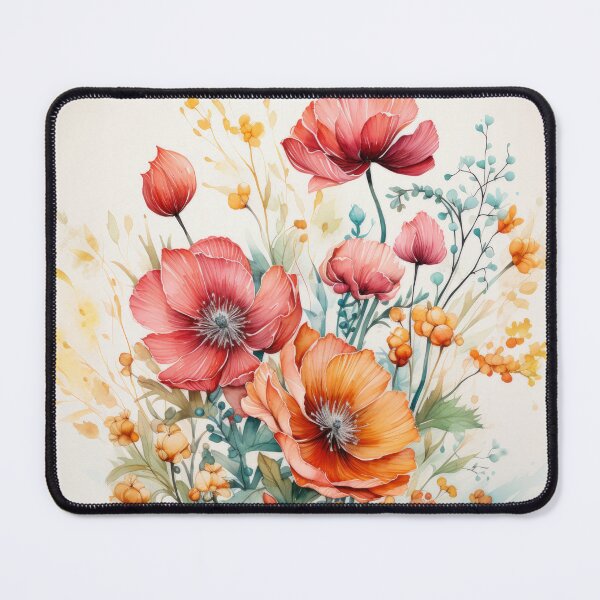 Item preview, Bouquet of flowers on a white background designed and sold by MiraCleAI.