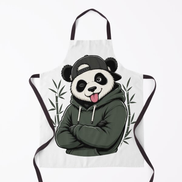 Item preview, Funny Panda Wearing Hoodie and Snapback Urban Animal Art designed and sold by the-dovlat.