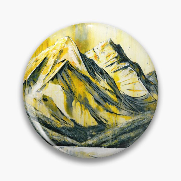 Item preview, Off the Beaten Track 3 | Golden Mountain Landscape Painting | Shred Art designed and sold by Shred Art Studio.