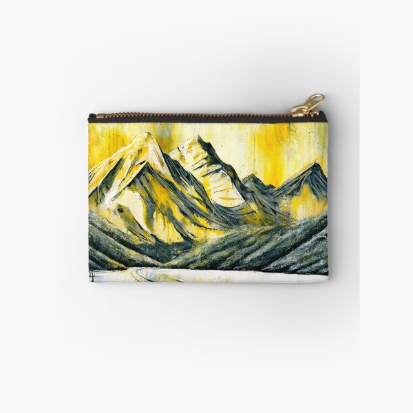 Item preview, Off the Beaten Track 3 | Golden Mountain Landscape Painting | Shred Art designed and sold by Shred Art Studio.