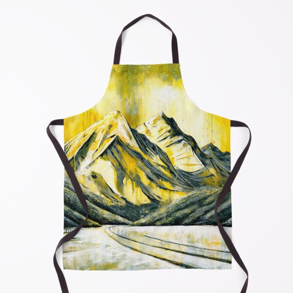 Item preview, Off the Beaten Track 3 | Golden Mountain Landscape Painting | Shred Art designed and sold by Shred Art Studio.