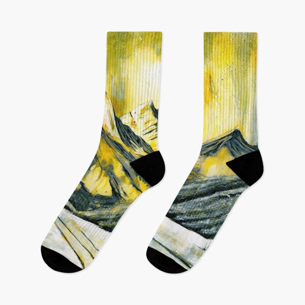 Item preview, Off the Beaten Track 3 | Golden Mountain Landscape Painting | Shred Art designed and sold by Shred Art Studio.