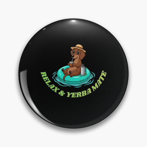 Item preview, Relax & Yerba Mate Dachshund Funny Gifts designed and sold by Domel9674.