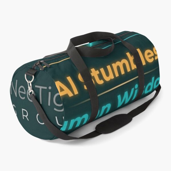 Item preview, AI Stumbles Human Wisdom Makes It Right — NeoTig Luna Grounded Art Main Tag: human ai art designed and sold by NeoTigLuna.
