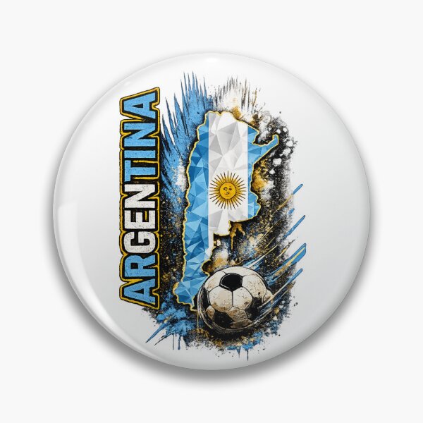 Item preview, Argentina Football Map Art | Soccer Fan Country Pride Graphic designed and sold by TheWorldGameStudio .