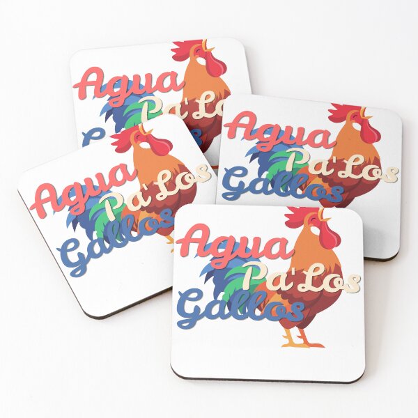 Item preview, Agua pa'los Gallos designed and sold by AllOutDesigns.