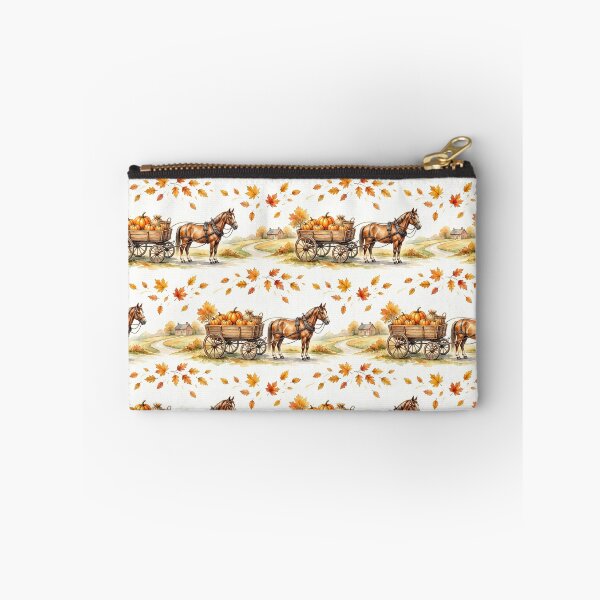 Item preview, Horse Drawn Pumpkin Wagon Autumn Pattern designed and sold by Canvas-Whispers.