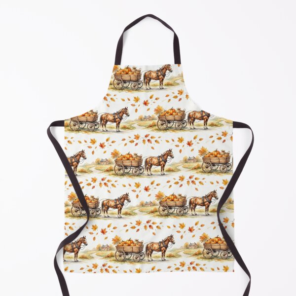 Item preview, Horse Drawn Pumpkin Wagon Autumn Pattern designed and sold by ArtDzignsZA.