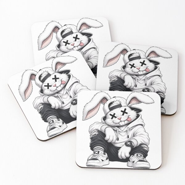 Item preview, Funny Streetwear Bunny Rabbit With Urban Fashion Style designed and sold by the-dovlat.