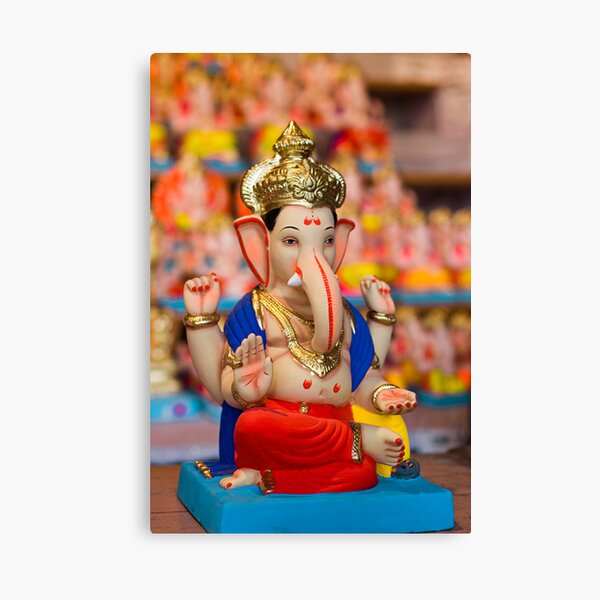 Moods of Lord Ganesh #4 Canvas Print