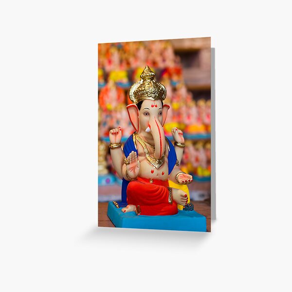 Moods of Lord Ganesh #4 Greeting Card