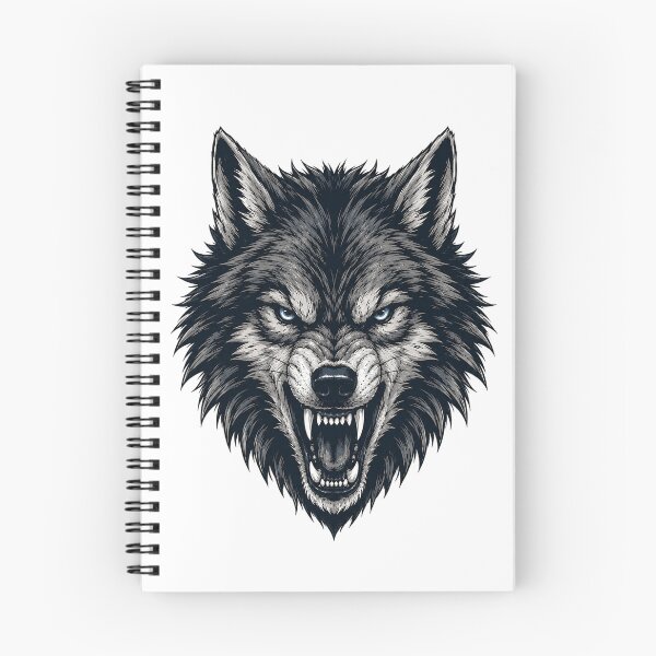Item preview, Fierce Wolf Head Wildlife Predator Illustration for Nature Lovers designed and sold by the-dovlat.