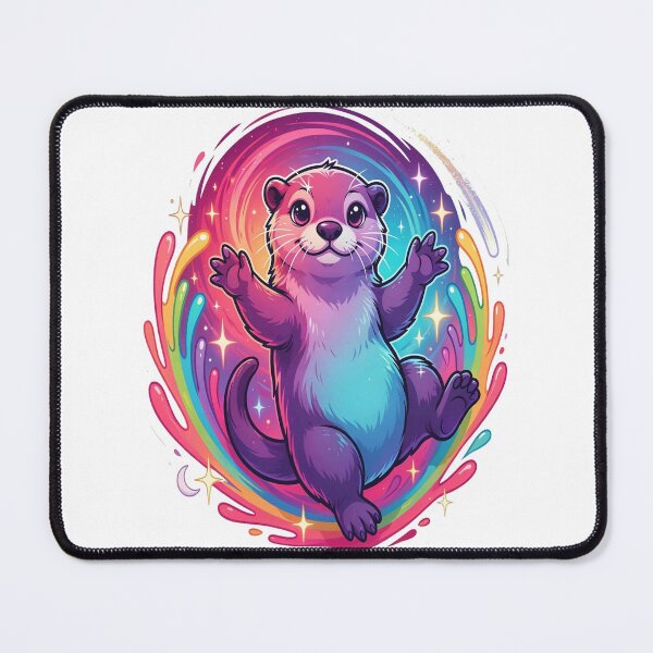 Item preview, Cosmic Rainbow Otter – Just Go With The Flow Cute Colorful Animal designed and sold by RBToper.